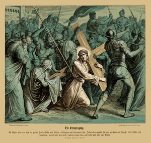 Haç taşıyan İsa, Luka İncili by Julius Schnorr von Carolsfeld