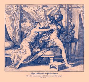Joseph Potifar ile yalan söylemeyi reddediyor, Genesis by Julius Schnorr von Carolsfeld