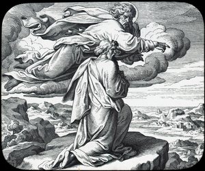 Musa İsrail topraklarına bakıyor, 19. yüzyıl by Julius Schnorr von Carolsfeld
