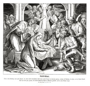 Doğuş, Luka İncili by Julius Schnorr von Carolsfeld