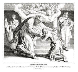 İyi Samiriyeli benzetmesi, Luka İncili by Julius Schnorr von Carolsfeld