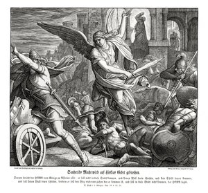 Hizkiya Duası, 2 Kral by Julius Schnorr von Carolsfeld