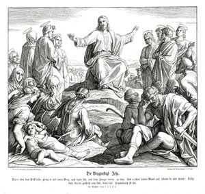 Dağdaki Vaaz, Matta İncili by Julius Schnorr von Carolsfeld
