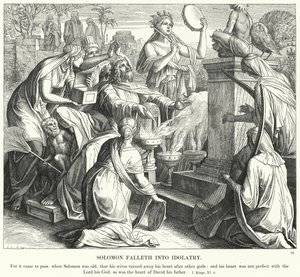 Süleyman Putperestliğe Düştü by Julius Schnorr von Carolsfeld