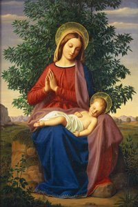 Madonna ve Çocuk, 1855 by Julius Schnorr von Carolsfeld