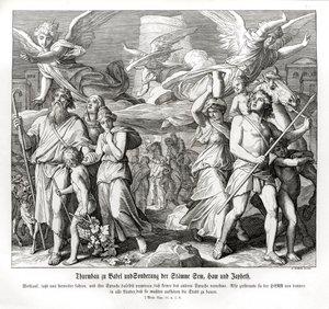 Babil Kulesi, Genesis by Julius Schnorr von Carolsfeld
