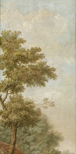 Hollandalı bir manzara ile üç duvar asma duvar kağıdı boyama Hollandalı bir manzaranın üç duvar kağıdı resmi Hollandalı bir manzaranın üç duvar kağıdı resmi by Jurriaan Andriessen (attributed to)