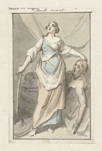 Holofernes'in başı ile Judith by Jurriaan Andriessen