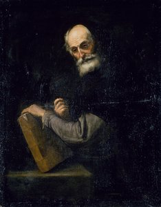 Bir Filozof, c.1640 (tuval üzerine yağlı boya) by Jusepe de Ribera