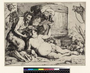 Sarhoş Silenus. Silenus, şarap fıçısında, 1652