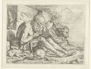 Aziz Jerome okuma by Jusepe de Ribera