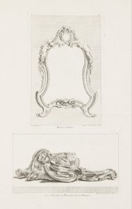 Tuvalet aynası., Tuvalet aynası, 5. Plaka by Juste Aurèle Meissonnier