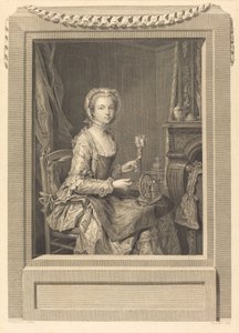 kız kardeşini özledim by Juste Chevillet after Jean Gaspard Heilmann