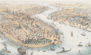 New-York Güneybatıdan, yaklaşık. 1852. by K. Th. Westermann