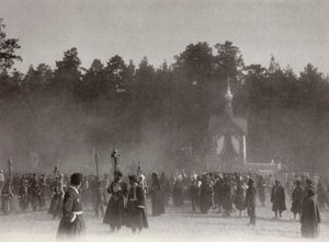 Paskalya alayı, Sarov Manastırı, Rusya, 1903