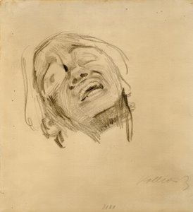 kadın kafa by Käthe Kollwitz