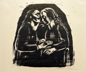 K. Kollwitz, Maria ve Elisabeth III by Käthe Kollwitz