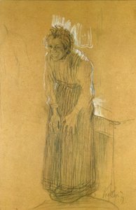 gülen kadın by Käthe Kollwitz