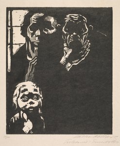 Proletarya: 1 Numara İşsiz by Käthe Kollwitz