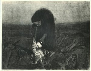 savaş alanı by Käthe Kollwitz