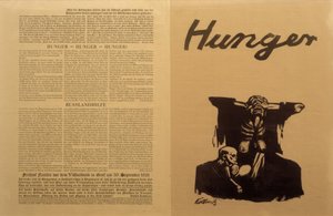 Sovyet Rusya, gıda krizi / broşür, K. Kollwitz by Käthe Kollwitz