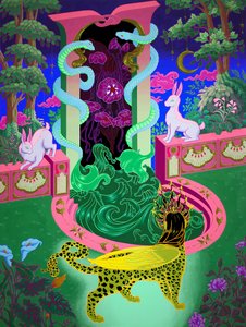 Sphinx's Clearing, 2022 (panel üzeri akrilik)