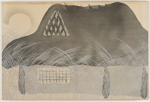 Yüz Dünyanın Çiçekleri (Momoyogusa): Sonbahar Gecesi (Aki no yoru) by Kamisaka Sekka