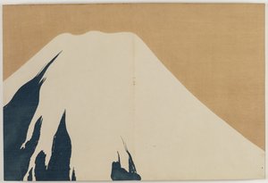 Yüz Dünyanın Çiçekleri (Momoyogusa): Fuji Dağı (Fuji) by Kamisaka Sekka