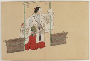 Yüz Dünyanın Çiçekleri (Momoyogusa): Nonomiya (Nonomiya) by Kamisaka Sekka