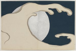 Yüz Dünyanın Çiçekleri (Momoyogusa): Yükselen Dalgalar (Tachinami) by Kamisaka Sekka