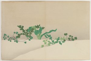 Yüz Dünyanın Çiçekleri (Momoyogusa): Erken Baharın Yedi Otu (Nanagusa) by Kamisaka Sekka
