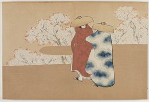 Yüz Dünyanın Çiçekleri (Momoyogusa): Üçüncü Ay (Yayoi) by Kamisaka Sekka