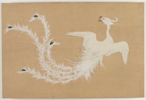 Yüz Dünyanın Çiçekleri (Momoyogusa): Beyaz Anka (Hakuho) by Kamisaka Sekka