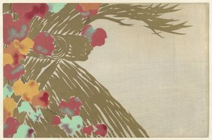 Ivy, 1909 (tahta baskı) by Kamisaka Sekka
