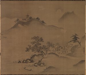 Çin Manzarası by Kano Chikanobu