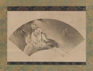 Bir Bulutta Uçan Resshi, 16. yüzyıl. by Kano Yukinobu