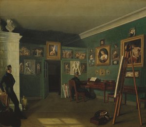 Ressamlar Atölyesi, 1830 by Kapiton Selentsov
