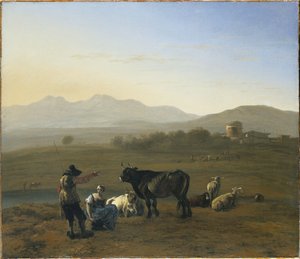 Sığır ve Çobanlarla Roma Campagna