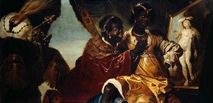 Hydaspes ve Persina daha önce bir Andromeda resminde (tuval üzerine yağlı boya)