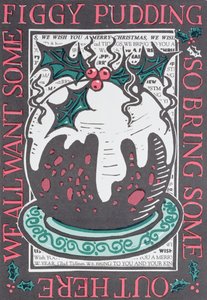 Figgy Pudding, 1998 (kağıt üzerinde linocut)