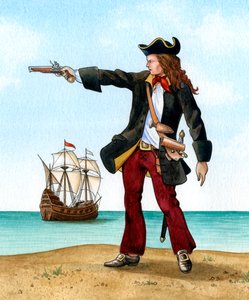 Anne Bonny, c1698, İrlandalı Korsan.