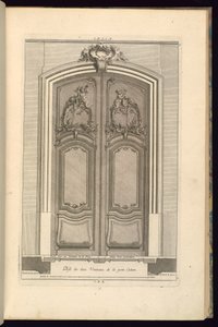 Bir Portalın Yüksekliği ve Planı by Karl Albert von Lespilliez