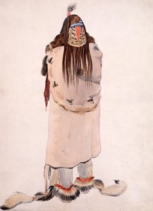 Awasho dichsas, Hidatsa Adamı by Karl Bodmer