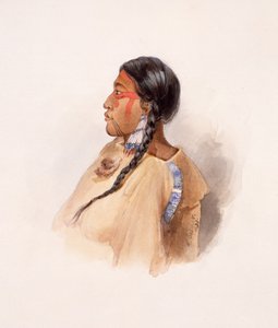Cree Kadın by Karl Bodmer