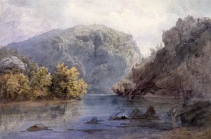 Delaware Su Boşluğu by Karl Bodmer