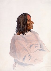 Homachséh-Kakatóhs, Piegan Blackfeet Adamı by Karl Bodmer
