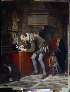 Bartholomew Gecesi Arifesinde - Gun (Hun), Karl Fyodorovich (1830-1877) - 1868 - Tuval üzerine yağlıboya - 115x89,5 - Devlet Rus Müzesi, St. Petersburg by Karl Fedorovic Gun