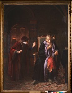 Korkunç Çar IV. İvan (1530-1584) ve hemşiresi (Korkunç Çar İvan ve hemşiresi) - Karl Bogdanovich Wenig (1830-1908), tuval üzerine yağlı boya by Karl Gottlieb Wenig