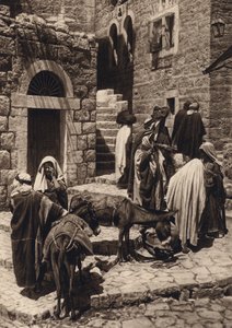 Bethlehem, Pazar Sahnesi (s/b fotoğraf) by Karl Grober
