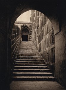 Hebron, Haram, Merdivenler (s/b fotoğraf)